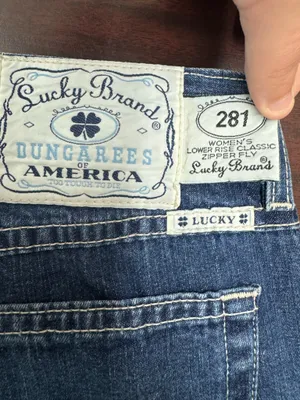 Lucky Brand Dungarees of America Low Rise Classic Zipper Fly Jeans Size 4/27 thumbnail 4