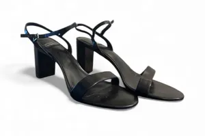 Jeffrey Campbell Black Strappy Block Heel Sandals thumbnail 1