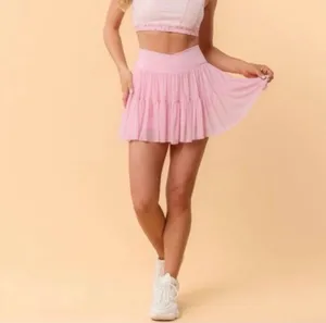 NWT! Popflex Target X Blogilates Women's Ballerina Skort Skirt Pink Size Medium thumbnail 12
