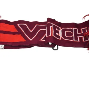 NEW Virginia Tech Hokies NCAA Forever Collectibles Knit Scarf Red Orange‎ thumbnail 3