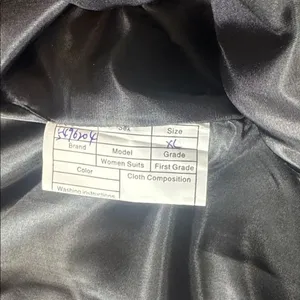 Women’s Gray Slim Fit 3 Piece Formal Tuxedo Suit Satin Peak Lapel Size XL NWT thumbnail 15