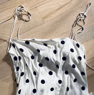 Reformation Black & White Polka Dot Dress thumbnail 5