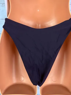 Quince Italian High-Leg Bikini Bottom Black Size Small thumbnail 2