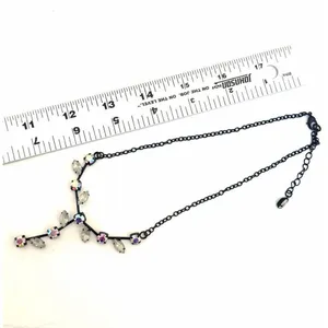 Black Metal Aurora Borealis Y-Necklace thumbnail 7