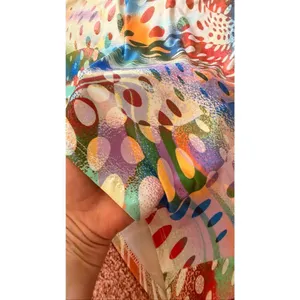 ASOS Design Printed Satin Scarf Top Size US 14 Multicolor Y2K thumbnail 8