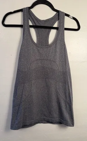 Lululemon Swiftly Tank Women's Gray Racerback Workout size 8 thumbnail 1