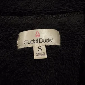 Cuddl Duds Sweater 1/4 Zip Fleece Oversize Athleisure Outdoor Casual Black Small thumbnail 3