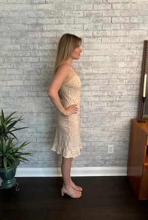 Yellow Floral Dress Size XS thumbnail 5