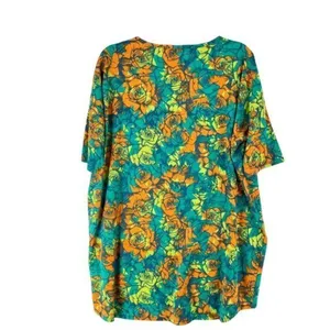 Lularoe Womens Tops Size L Floral Print‎ High Low Batwing thumbnail 2