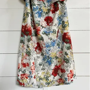 Abercrombie‎ & Fitch Floral Off-The-Shoulder Ruffle Mini Dress White Small thumbnail 10