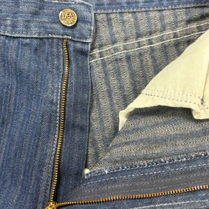 Lee Vintage 90s Tapered Ankle Mom‎ Jeans Striped Denim Union Made Modern Size 10 thumbnail 5