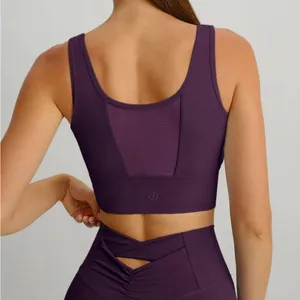 Berlook Activewear Purple Mesh Cross thumbnail 2