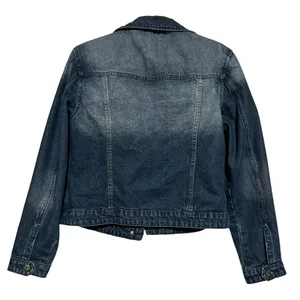 Ranbeeri Women's Blue Denim Distressed‎ Jean Jacket Size XL thumbnail 2