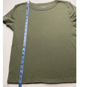 American Eagle Womens Olive Green Short Sleeve Crew Neck T-Shirt Size L thumbnail 4