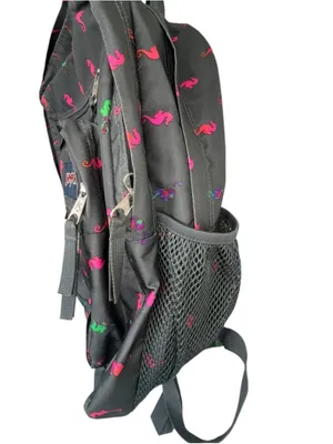 Jansport Grey And Pink Seahorse Print School Travel Laptop Book Bag Backpack thumbnail 4