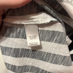 Cato Black and White Striped Tank Top size large lightweight. Ties in the back. thumbnail 5