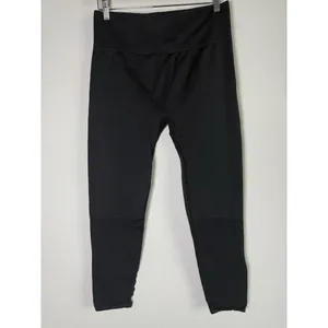 Fabletics Women’s High Waisted Seemless Black Leggings‎ Mesh Pattern Gym Size XL thumbnail 6