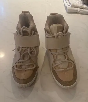 Sorel Beige High-Top Bootie Sneakers with Strap thumbnail 1