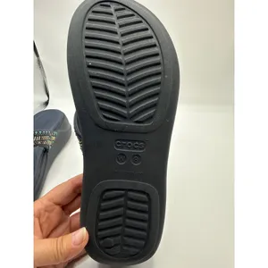Crocs LiteRide Vibe Flip Sandals Navy Blue Studded Geometric Women 8 206084 thumbnail 5