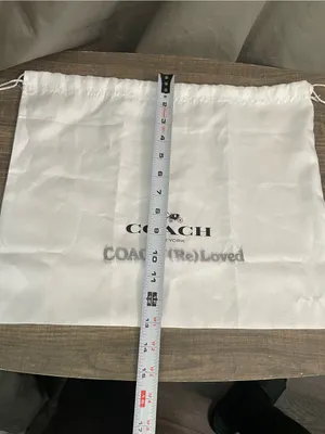 Authentic Coach (Re)Loved White Sateen Drawstring Handbag Dust Bag thumbnail 2