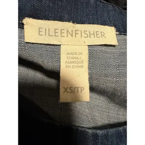 Eileen Fisher Dress Blue Tencel Organic Cotton Soft Denim Minimalist Capsule thumbnail 6
