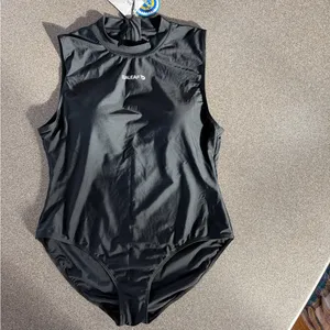 Baleaf Athletic One Piece Swimsuit Back Zip High Neck Training Sport Swimwear thumbnail 3