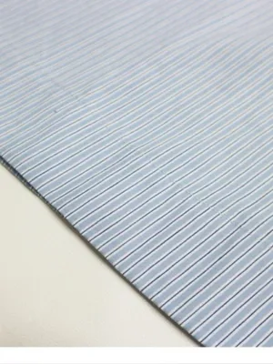 Doen Quinn Tie-Detailed Shirred Striped Organic Cotton-Poplin Midi Dress,Blue,S thumbnail 5