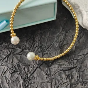 enewton pearl gold bracelet thumbnail 4