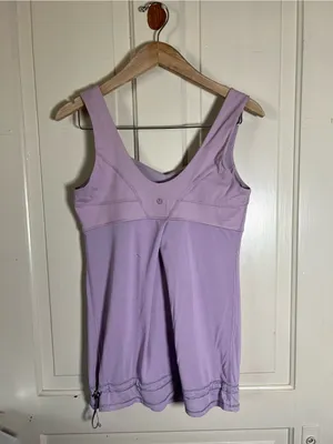 Lululemon Women Run Tame Me Tank Rose Quartz Size 8 *FLAWS* thumbnail 6