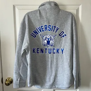 Kentucky Wildcats Game Day Couture Gray/Blue Fleece Button Down Shirt Sz Med‎ thumbnail 13