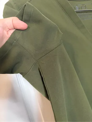 FIGS Women’s Catarina Scrub Top Dark Olive Green Small S [Flawed] thumbnail 7