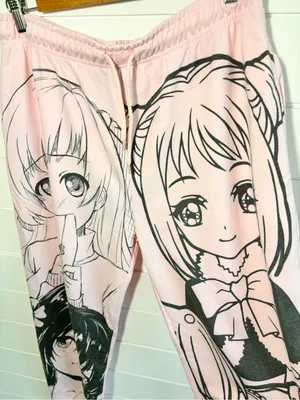 NGOrder Manga Anime Pink Jogger Sweatpants Size 12 thumbnail 5