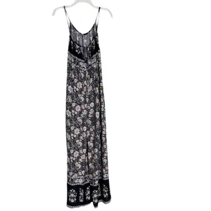 NWT FATE Navy Floral Wide Leg Jumpsuit Boho Flowy Sleeveless Size M thumbnail 5
