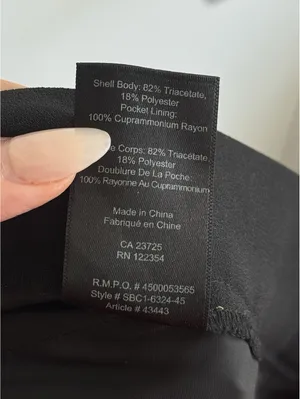 Aritzia Babaton Conan Pant Black Size 4 Slim Fit Pull On Crepe Trousers thumbnail 6