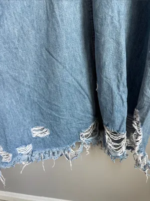 Free People We The Free Wonderland Denim Maxi Dress Small thumbnail 12