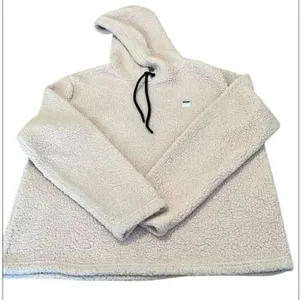 Fila szXL (seems smaller) pink pull over sherpa style hoodie GUC thumbnail 1