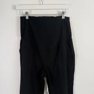 Beyond Yoga Beyond Bump Spacedye Matermity Midi Joggers Darkest Night Black Med thumbnail 3