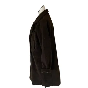 NWT Stoosh Sherpa Fabric Teddy Double-Breasted Long Coat IN BRACKEN thumbnail 5