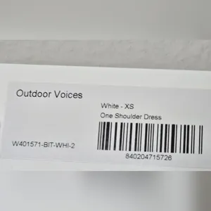 Outdoor Voices Unlined One Shoulder white Dress size XS thumbnail 7