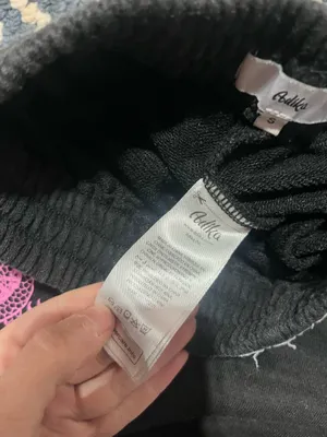 Adika black joggers with pink dragon detail womens s thumbnail 4