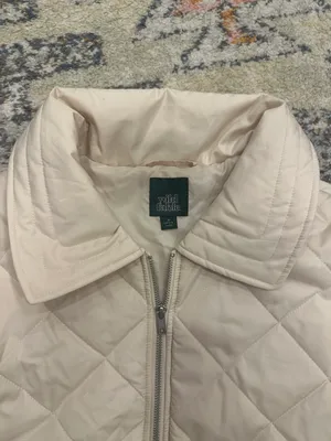 Wild Fable Nylon quilted bomber jacket in off-white thumbnail 5