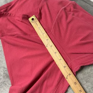 Lululemon‎ V Waist Yoga Tight 25" Grid Texture Leggings Size 8 Vintage Rose thumbnail 12