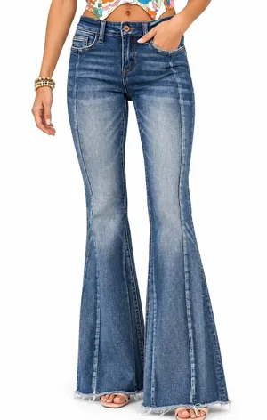 Bridge by Gly mid rise super flare jeans size 29 thumbnail 1