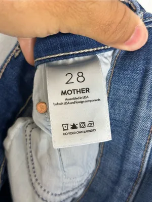 Mother The Down Low Twister Ankle Low Rise Wide Leg Jeans Women’s Sz 28 thumbnail 8