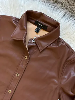 Forever 21 Faux Leather Shacket thumbnail 5