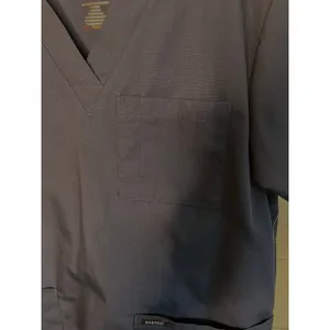 Dagacci Unisex V-neck navy scrub top Size Small NWOT thumbnail 5