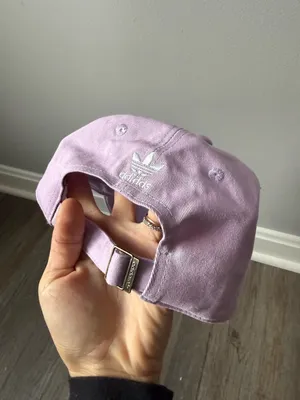 Adidas Women's Originals Trefoil Relaxed Adjustable Casual Active Hat Lavender thumbnail 4