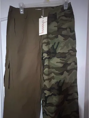 Choosy Trousers in Olive and Camo thumbnail 2