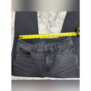American Eagle Outfitters Black Denim Skinny Jeans high rise size 8 casual thumbnail 4
