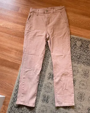 Old Navy Size 4 Pink High Rise Jeans thumbnail 1